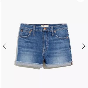 Madewell High-Rise Denim Shorts in Lavista Wash Size 28